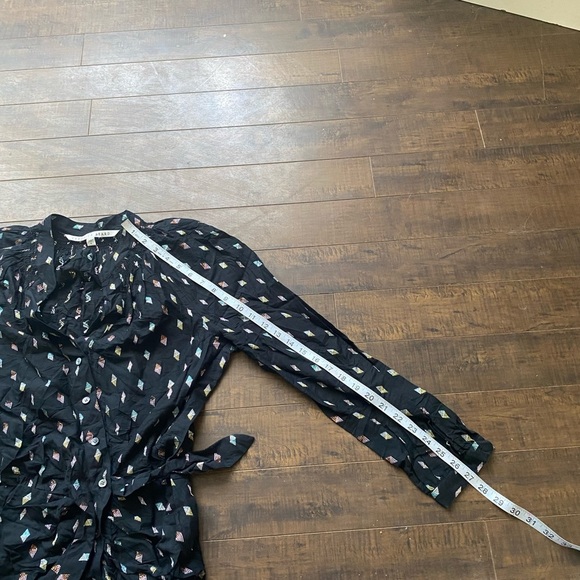 Veronica Beard Black Metallic Jacquard ALIA Ruched Ruffle mini dress - Picture 13 of 13